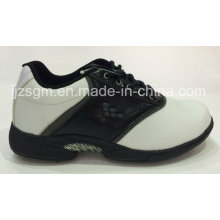 Zapatos de tacón de encaje blanco / negro